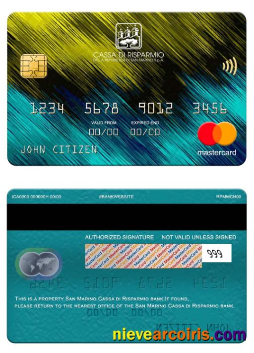 San Marino Cassa di Risparmio bank mastercard